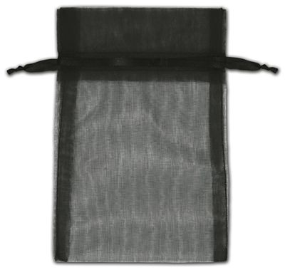 Black Organza Bags, 4 x 6
