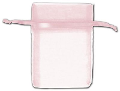 Pink Organza Bags, 3 x 4