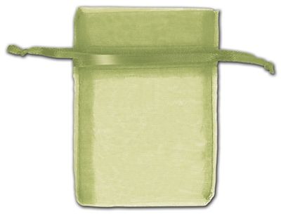 Moss Organza Bags, 3 x 4