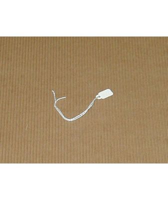 White Jewelry Tags with Burgundy String, 13/16 x 7/16' - Gifts Baskets Wholesale Supplies Shop