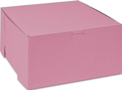 Strawberry Cake Boxes, 10 x 10 x 5' - Gifts Baskets Wholesale Supplies Shop