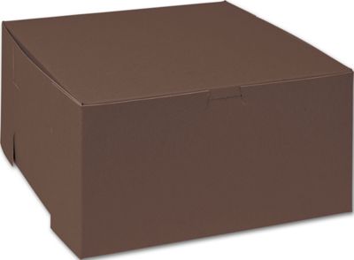 Chocolate Cake Boxes, 10 x 10 x 5' - Gifts Baskets Wholesale Supplies Shop