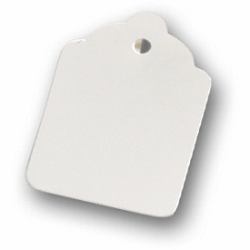 White Tags, 1 3/4 x 1 1/8