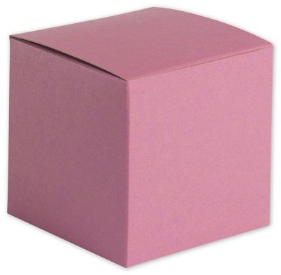 Pink Embossed Gift Boxes, 4 x 4 x 4' - Gifts Baskets Wholesale Supplies Shop