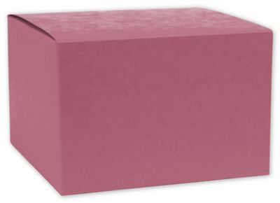 Pink Embossed Gift Boxes, 6 x 6 x 4' - Gifts Baskets Wholesale Supplies Shop