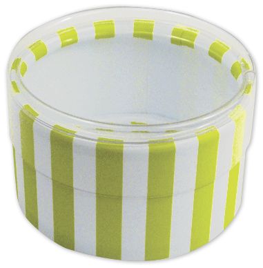 Lime Stripes Favor Boxes, 2 Dia x 1 Height