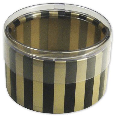 Gold Stripes Favor Boxes, 2 ' Dia x 1' Height - Gifts Baskets Wholesale Supplies Shop