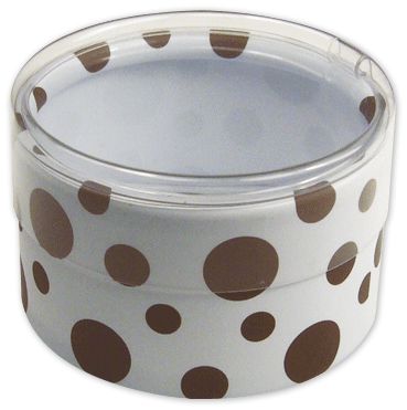 Chocolate Dots Favor Boxes, 2 ' Dia x 1' Height - Gifts Baskets Wholesale Supplies Shop