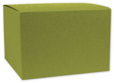 Kiwi Green Embossed Gift Boxes, 7 x 4 x 3' - Gifts Baskets Wholesale Supplies Shop