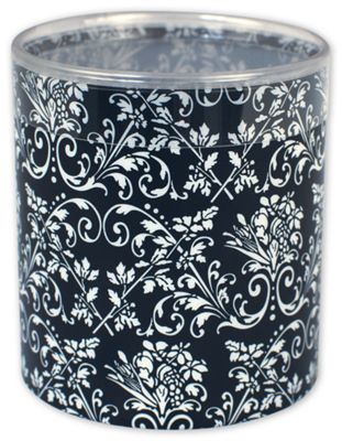 Black Damask Favor Boxes, 3 ' Dia x 3' Height - Gifts Baskets Wholesale Supplies Shop