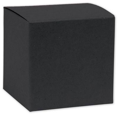 Black Embossed Gift Boxes, 8 x 8 x 5 1/2' - Gifts Baskets Wholesale Supplies Shop