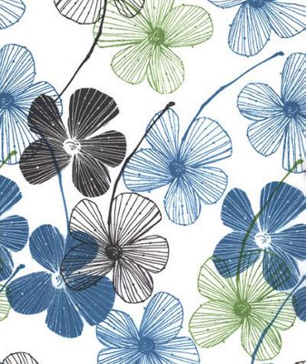 Floral Lines Tissue Paper, 20 x 30' - Gifts Baskets Wholesale Supplies Shop