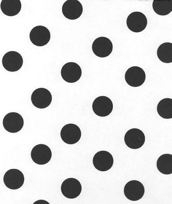 Black Dots on White Tissue Paper, 20 x 30' - Gifts Baskets Wholesale Supplies Shop