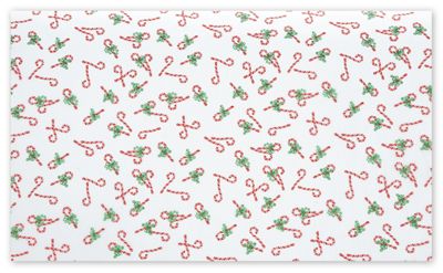 Candy Canes Tissue Paper, 20 x 30' - Gifts Baskets Wholesale Supplies Shop
