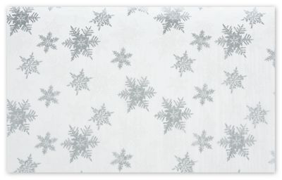Pearl/Silver Snowflakes Tissue Paper, 20 x 30' - Gifts Baskets Wholesale Supplies Shop