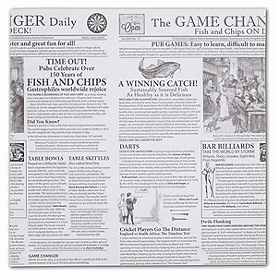 Food Grade Tissue Paper, Game Changer Newspaper, 12 x 12