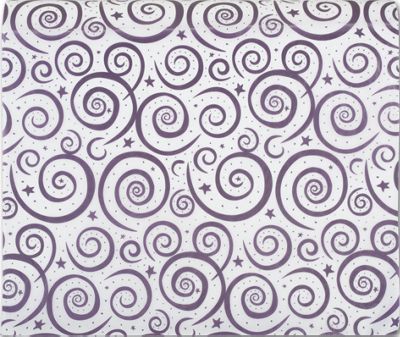 Precious Metals Hyacinth Swirls on White Tissue Paper - Gifts Baskets Wholesale Supplies Shop