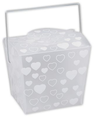 White Heart Event Boxes, 2 3/4 x 2 x 2 1/2' - Gifts Baskets Wholesale Supplies Shop