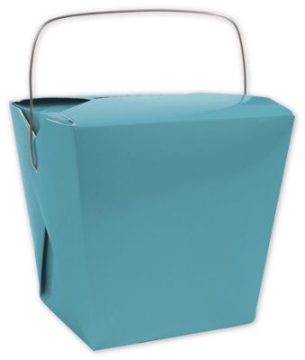 Turquoise Event Boxes, 4 x 3 1/2 x 4' - Gifts Baskets Wholesale Supplies Shop