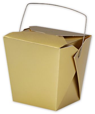 Metallic Gold Paper Event Boxes, 4 x 3 1/2 x 4' - Gifts Baskets Wholesale Supplies Shop
