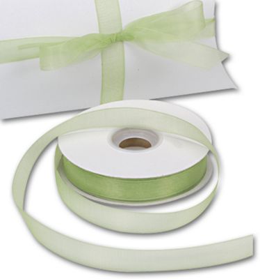 Organdy Kiwi Ribbon, 7/8' x 100 Yds - Gifts Baskets Wholesale Supplies Shop