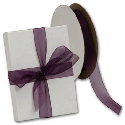 Organdy Navy Ribbon, 7/8' x 100 Yds - Gifts Baskets Wholesale Supplies Shop