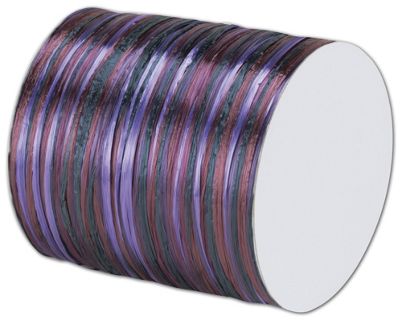 Raffia Pearl Purple Multi Ribbon 1/4' x 55 Yds - Gifts Baskets Wholesale Supplies Shop