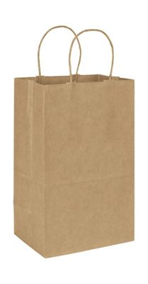 Kraft Paper Shoppers Debbie, 8 3/4 x 6 x 13' - Gifts Baskets Wholesale Supplies Shop