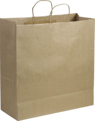 Kraft Paper Shoppers Jumbo, 18 x 7 x 19' - Gifts Baskets Wholesale Supplies Shop