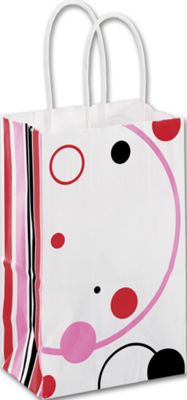 Sweetheart Circles Shoppers, 5 1/4 x 3 1/2 x 8 1/4' - Gifts Baskets Wholesale Supplies Shop