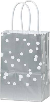 Snowfall Shimmer Shoppers, 5 1/4 x 3 1/2 x 8 1/4' - Gifts Baskets Wholesale Supplies Shop