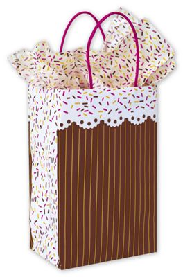 Sprinkles Shoppers, 5 1/4 x 3 1/2 x 8 1/4' - Gifts Baskets Wholesale Supplies Shop