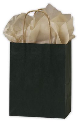 Hunter Green Color-on-Kraft Shoppers - Gifts Baskets Wholesale Supplies Shop