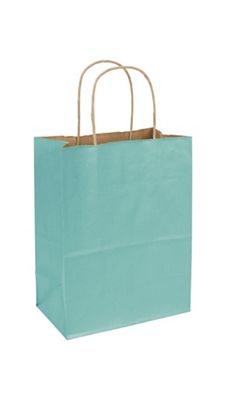 Seafoam Varnish Stripe Shoppers, 8 1/4 x 4 3/4 x 10 1/2' - Gifts Baskets Wholesale Supplies Shop