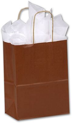 Cinnamon Varnish Stripe Shoppers - Gifts Baskets Wholesale Supplies Shop