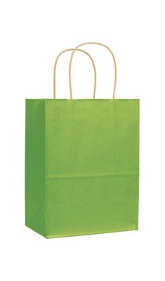 Apple Green Varnish Stripe Shoppers - Gifts Baskets Wholesale Supplies Shop