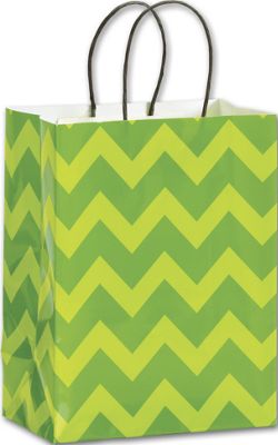 Bold Chevron Shoppers, 8 1/4 x 4 3/4 x 10 1/2' - Gifts Baskets Wholesale Supplies Shop