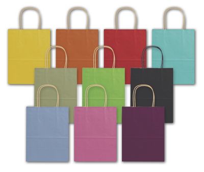 Varnish Stripe Shoppers Assortment, 8 1/4 x 4 3/4 x 10 1/2 - Gifts Baskets Wholesale Supplies Shop