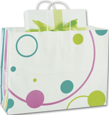 Orbiting Circles Shoppers, 16 x 6 x 12 1/2' - Gifts Baskets Wholesale Supplies Shop