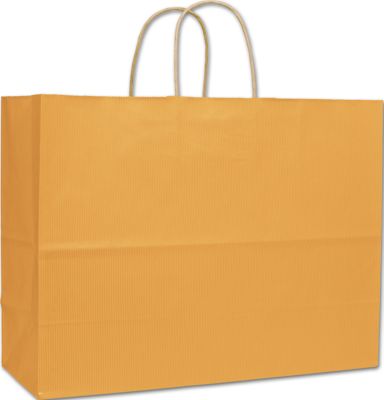 Mimosa Varnish Stripe Shoppers, 16 x 6 x 12 1/2' - Gifts Baskets Wholesale Supplies Shop