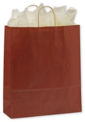 Red Color on Kraft Shoppers, 16 x 6 x 19' - Gifts Baskets Wholesale Supplies Shop