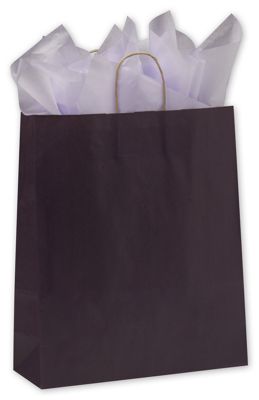 Plum Color on Kraft Shoppers, 16 x 6 x 19' - Gifts Baskets Wholesale Supplies Shop