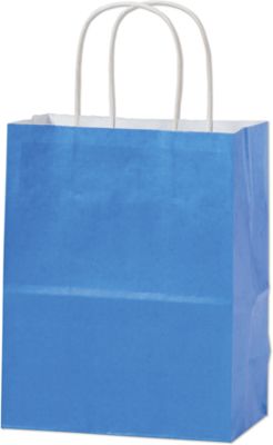 Blue Holiday Color-On-Kraft Cub Shoppers, Mini Pack - Gifts Baskets Wholesale Supplies Shop