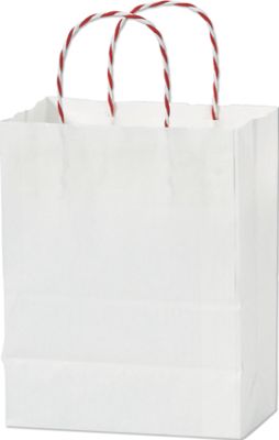 White Holiday Color-on-Kraft Cub Shoppers, Mini Pack - Gifts Baskets Wholesale Supplies Shop