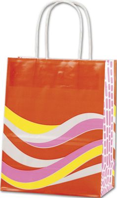 Heat Wave Shoppers, 8 1/4 x 4 3/4 x 10 1/2', Mini Pack - Gifts Baskets Wholesale Supplies Shop