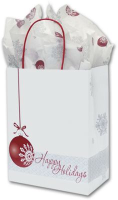 Winter Ball Shoppers, 8 1/4 x 4 3/4 x 10 1/2', Mini Pack - Gifts Baskets Wholesale Supplies Shop