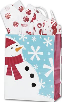 Whimsy Winter Shoppers, 8 1/4 x 4 3/4 x 10 1/2', Mini Pack - Gifts Baskets Wholesale Supplies Shop