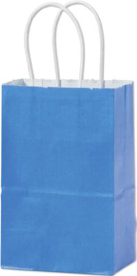 Blue Holiday Color-On-Kraft Mini Cub Shoppers, Mini Pack - Gifts Baskets Wholesale Supplies Shop
