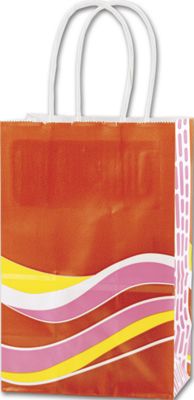 Heat Wave Mini Shoppers, 5 1/4 x 3 1/2 x 8 1/4', Mini Pack - Gifts Baskets Wholesale Supplies Shop