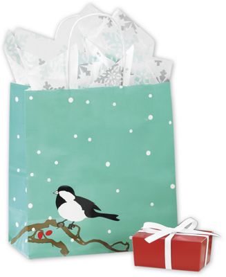 Snow Bird Shoppers, 10 x 5 x 10 1/2', Mini Pack - Gifts Baskets Wholesale Supplies Shop
